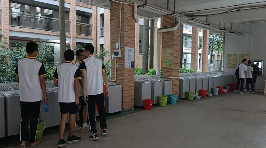 好評續(xù)單！江門一中學校持續(xù)追加共享洗衣機！