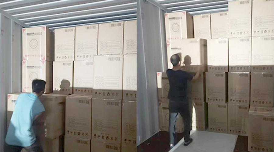 裝柜日常！日本客戶Sentern滾筒干衣機順利出貨