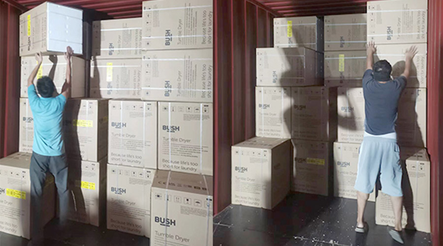 各司其職合力做好英國(guó)Argos客戶衣物烘干機(jī)出貨任務(wù)！